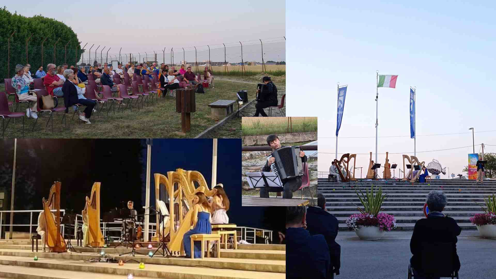 Copertina per Arpe e fisarmonica, Monfalcone e Ronchi dei Legionari accolgono il primo giorno d'estate